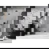 Mexen Lunar-F L ușă de duș pliabilă stânga 140 cm, transparentă, neagră - 836SL-140-050-70-00-L