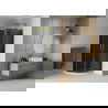 Cabina de duș Mexen Rio semicirculară 90 x 90 cm, grafit, aurie + cadă Flat, albă - 863-090-090-50-40-4110G