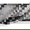 Mexen Lunar-B L uși de duș batante dreapta 145 cm, transparente, aur roz - 832SL-145-050-60-00-P