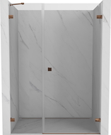 Mexen Lunar-B ușă de duș cu deschidere spre dreapta 135 cm, transparent, aur roz - 832S-135-050-60-00-P