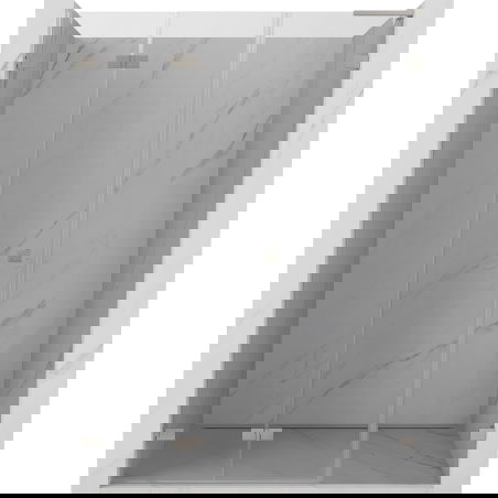 Mexen Lunar-F L ușă de duș pliabilă stânga 115 cm, transparent, nichel periat - 836SL-115-050-97-00-L