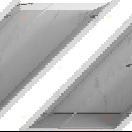 Mexen Lunar-B uși de duș cu deschidere dreaptă 125 cm, transparent, cupru periat - 832S-125-050-65-00-P