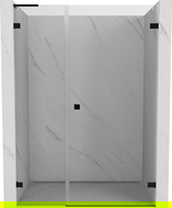 Mexen Lunar-B L ușă de duș cu deschidere dreapta 140 cm, transparentă, neagră - 832SL-140-050-70-00-P