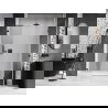 Mexen Lunar-B L ușă de duș cu deschidere dreapta 140 cm, transparentă, neagră - 832SL-140-050-70-00-P