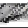 Mexen Lunar-B L ușă de duș cu deschidere dreapta 140 cm, transparentă, neagră - 832SL-140-050-70-00-P