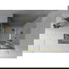 Mexen Rio cabină de duș pătrată 80 x 80 cm, Grafit, Aurie + cadă de duș Flat, Albă - 860-080-080-50-40-4010G