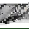 Mexen Lunar-B L uși de duș cu deschidere spre dreapta 135 cm, transparent, gun metal - 832SL-135-050-95-00-P