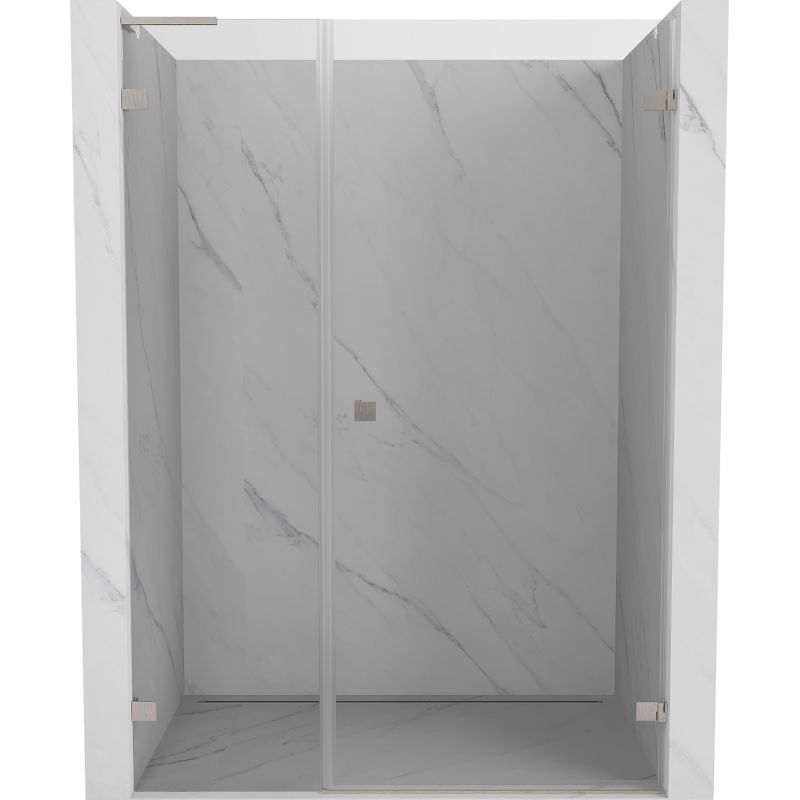 Mexen Lunar-B L uși de duș batante dreapta 120 cm, transparent, nichel periat - 832SL-120-050-97-00-P