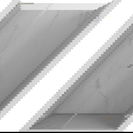 Mexen Lunar-B L ușă de duș batantă dreapta 135 cm, transparentă, nichel periat - 832SL-135-050-97-00-P