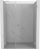 Mexen Lunar-B L ușă de duș rabatabilă dreaptă 135 cm, transparentă, nichel periat - 832SL-135-050-97-00-P