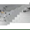 Mexen Rio cabină de duș semi-circulară 80 x 80 cm, mat, neagră + cadă Flat, albă - 863-080-080-70-30-4110B