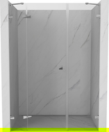 Mexen Lunar uși de duș batante stângi 125 cm, transparent, crom - 834S-125-050-01-00-L