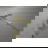 Mexen Lunar-F L uși de duș pliabile dreapta 140 cm, transparent, auriu periat - 836SL-140-050-55-00-P