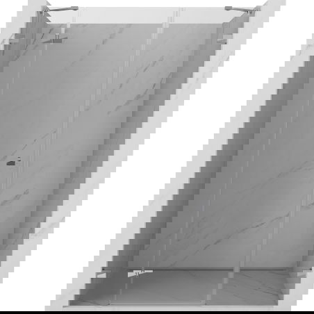 Mexen Lunar ușă de duș rabatabilă stânga 150 cm, transparent, crom - 834S-150-050-01-00-L