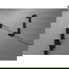 Mexen Lunar-B uși de duș rabatabile pe dreapta 140 cm, transparente, negre - 832S-140-050-70-00-P