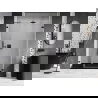 Mexen Lunar-B uși de duș rabatabile pe dreapta 140 cm, transparente, negre - 832S-140-050-70-00-P