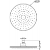 Mexen D-40 cap de duș tip ploaie 22 cm, crom - 79740-00