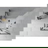 Mexen Rio cabină de duș pătrată 90 x 90 cm, transparent, Neagră + cadă de duș Flat, Albă - 860-090-090-70-00-4010B