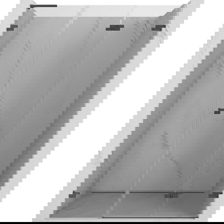 Mexen Lunar-F L uși de duș pliante dreapta 125 cm, transparent, gri armat periat - 836SL-125-050-66-00-P