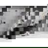 Mexen Lunar-B uși de duș batante dreapta 135 cm, transparent, gun metal - 832S-135-050-95-00-P