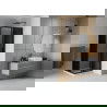 Mexen Rio cabină de duș pătrată 70 x 70 cm, Grafit, Neagră + cadă de duș Flat, Albă - 860-070-070-70-40-4010B