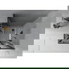 Mexen Rio cabină de duș pătrată 70 x 70 cm, Grafit, Neagră + cadă de duș Flat, Albă - 860-070-070-70-40-4010B