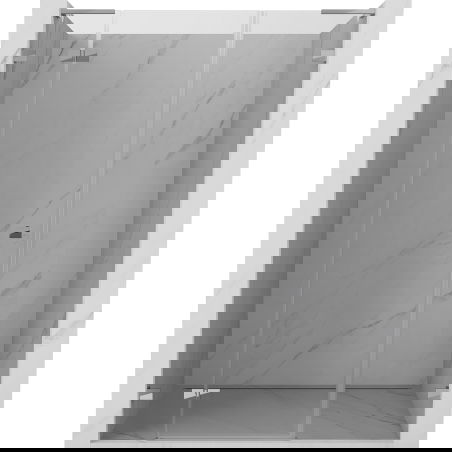 Mexen Lunar L ușa de duș pivotantă pe stânga 135 cm, transparent, crom - 834SL-135-050-01-00-L
