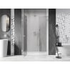 Mexen Lunar L uși de duș cu deschidere stânga 140 cm, transparent, crom - 834SL-140-050-01-00-L