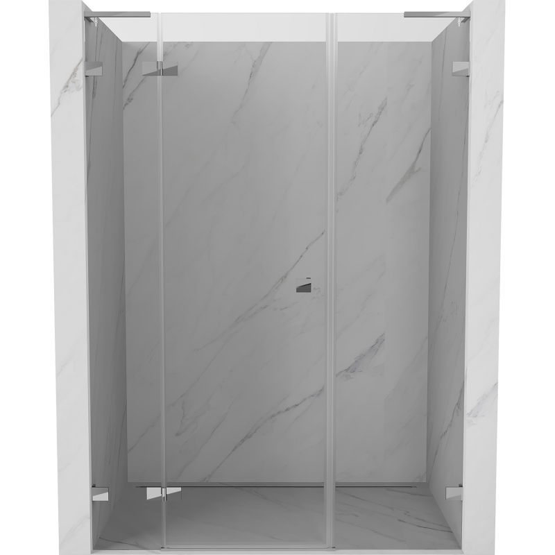 Mexen Lunar L ușă de duș batantă stânga 155 cm, transparent, crom - 834SL-155-050-01-00-L
