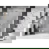 Mexen Lunar L uși de duș batante pe stânga 120 cm, transparent, alb - 834SL-120-050-20-00-L