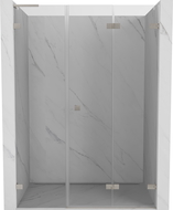 Mexen Lunar-F L uși de duș pliante dreapta 135 cm, transparent, nichel periat - 836SL-135-050-97-00-P