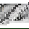 Mexen Lunar L ușă de duș batantă stânga 125 cm, transparent, alb - 834SL-125-050-20-00-L