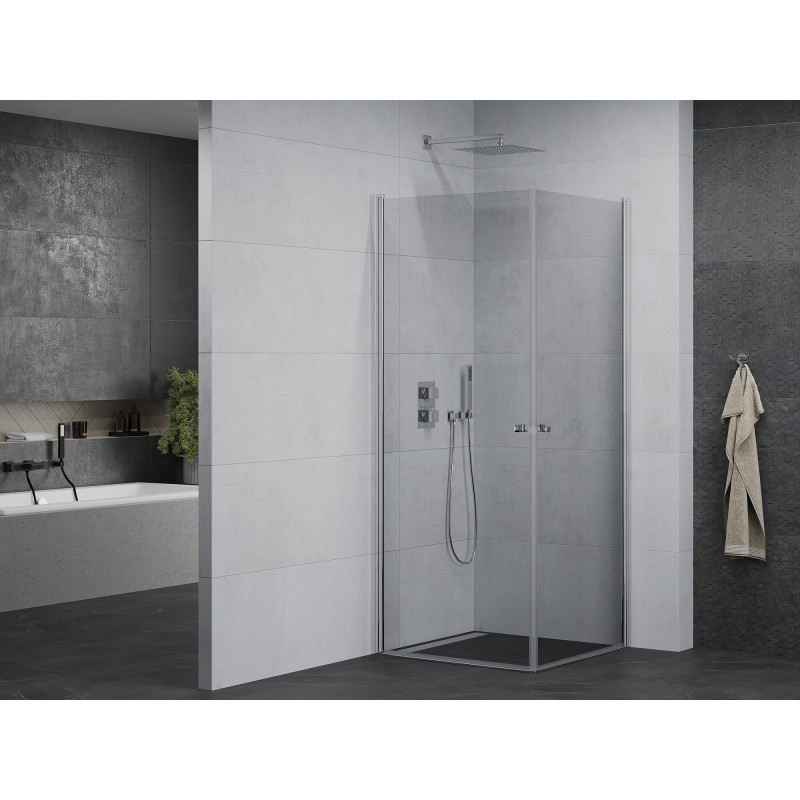 Mexen Pretoria Cabină de duș Duo cu balamale 90 x 90 cm, transparent, crom - 852-090-090-02-00