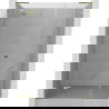 Mexen Lunar L uși de duș batante pe stânga 140 cm, transparente, aurii - 834SL-140-050-50-00-L
