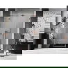 Mexen Lunar uși de duș pivotante stânga 130 cm, transparent, cupru periat - 834S-130-050-65-00-L