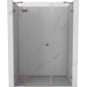 Mexen Lunar uși de duș batante stânga 155 cm, transparent, cupru periat - 834S-155-050-65-00-L