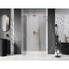 Mexen Lunar uși de duș batante stânga 155 cm, transparent, cupru periat - 834S-155-050-65-00-L