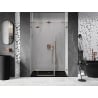 Mexen Lunar uși de duș batante stânga 155 cm, transparent, cupru periat - 834S-155-050-65-00-L