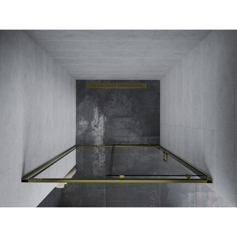 Mexen Apia uși de duș glisante 115 cm, transparent, auriu - 845-115-000-50-00