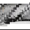 Mexen Lunar uși de duș pivotante stânga 120 cm, transparent, negru - 834S-120-050-70-00-L