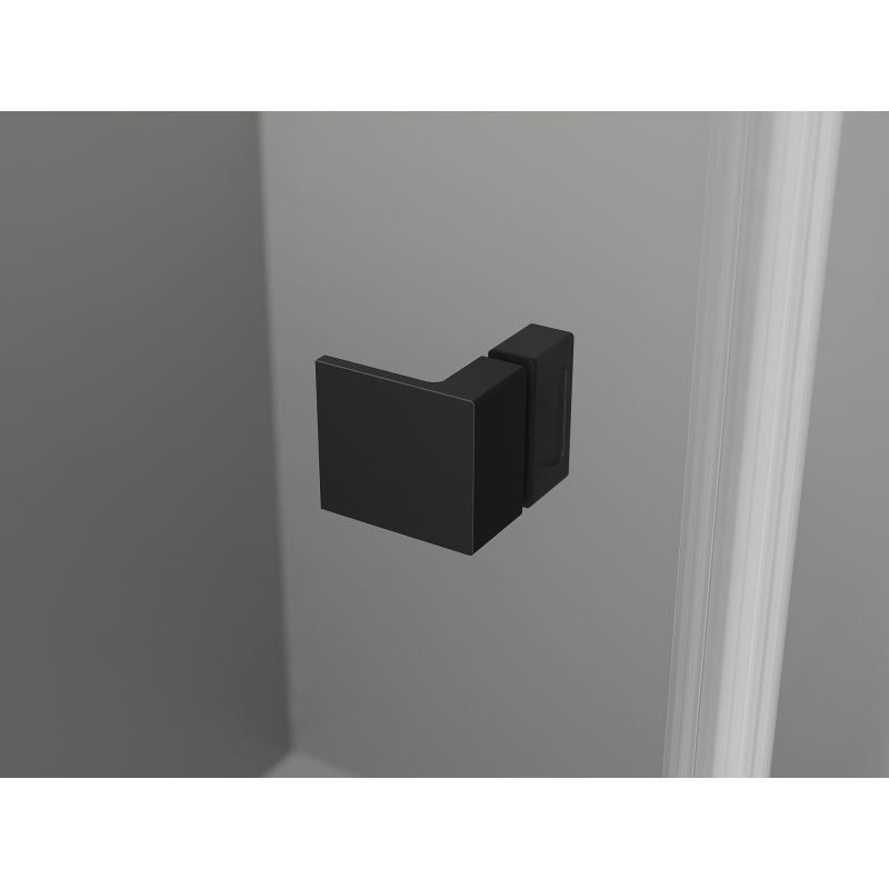 Mexen Lunar uși de duș pivotante stânga 135 cm, transparent, negre - 834S-135-050-70-00-L