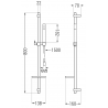 Mexen DQ70 set de duș glisant, gri armă periat - 785704581-66