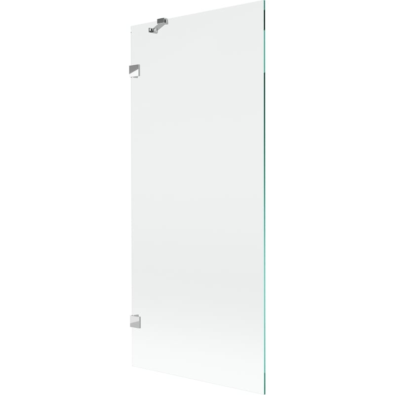 Mexen Lunar 1-szárnyú fürdőszobai paraván 80 x 150 cm, átlátszó, króm - 897-080-000-01-00
