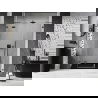 Mexen Lunar ușă de duș batantă stânga 155 cm, transparent, metal pistol - 834S-155-050-95-00-L