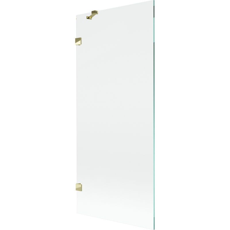 Mexen Lunar paravan de baie 1-canat 80 x 150 cm, transparent, auriu - 897-080-000-50-00