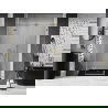 Mexen Lunar L ușă de duș oscilantă stânga 135 cm, transparent, aurie periată - 834SL-135-050-55-00-L