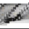 Mexen Lunar L ușă de duș oscilantă stânga 135 cm, transparent, aurie periată - 834SL-135-050-55-00-L