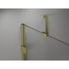 Mexen Lunar paravan de baie cu un singur panou 60 x 150 cm, transparent, auriu periat - 897-060-000-55-00