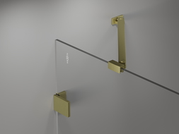 Mexen Lunar paravan de duș cu un singur panou 100 x 150 cm, transparent, auriu periat - 897-100-000-55-00