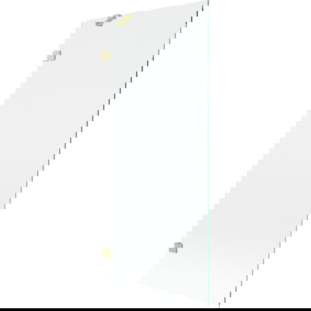 Mexen Lunar fürdőkád elválasztó, 1-szárnyú 80 x 150 cm, átlátszó, arany matt - 897-080-000-55-00